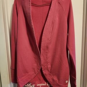 Pink Open Front Cardigan
